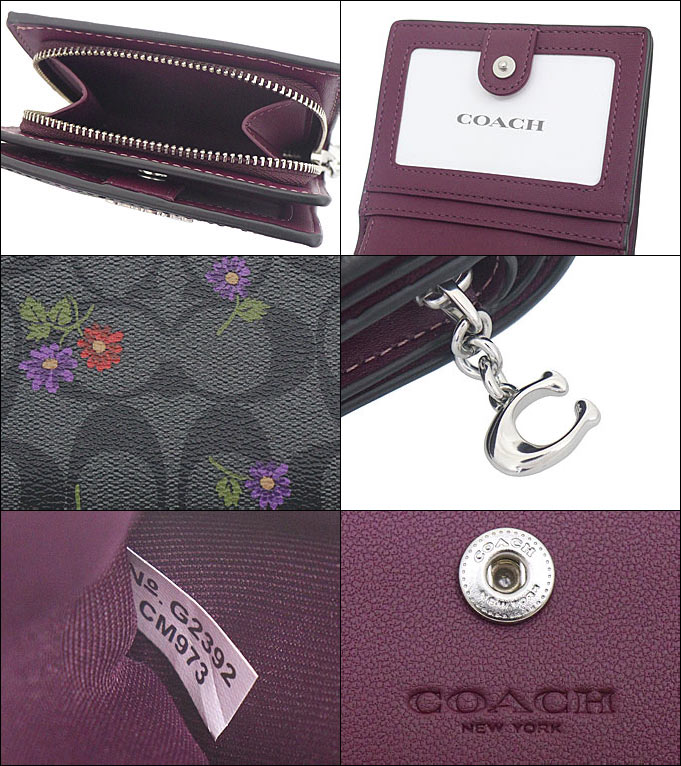 コーチ COACH 財布 二つ折り財布 FCM973 CM973 グラファイト×ディープ