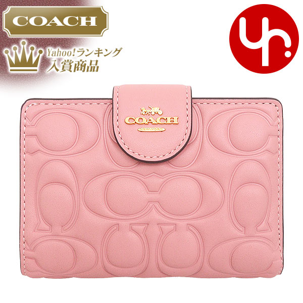 コーチ COACH 財布 二つ折り財布 FCM241 CM241 ライトブラッシュ ミディアム コーナー ジップ ウォレット シグネチャー  アウトレット レディース