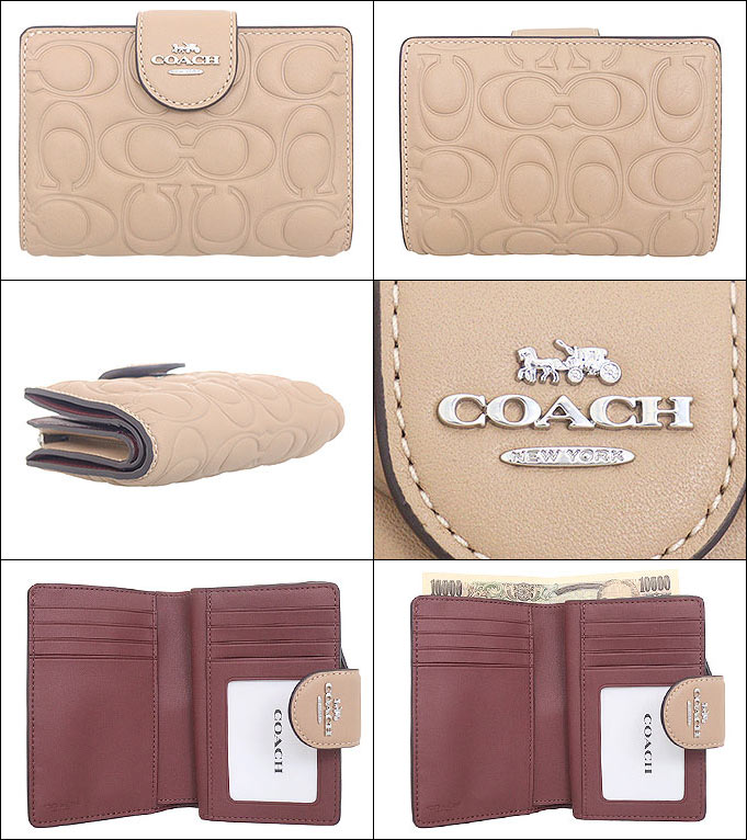 【新品未使用】コーチ　ブルーベリー　がま口　財布 Amazon | コーチ カードケース COACH ぺブルレザー キスロック