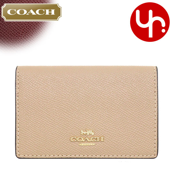 コーチ COACH 小物 カードケース F87731 87731 クロスグレーン レザー ビジネス ...