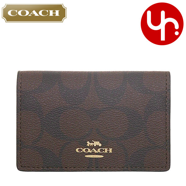 COACH コーチ 小物 カードケース F91681 91681 ブラウン×ブラック  