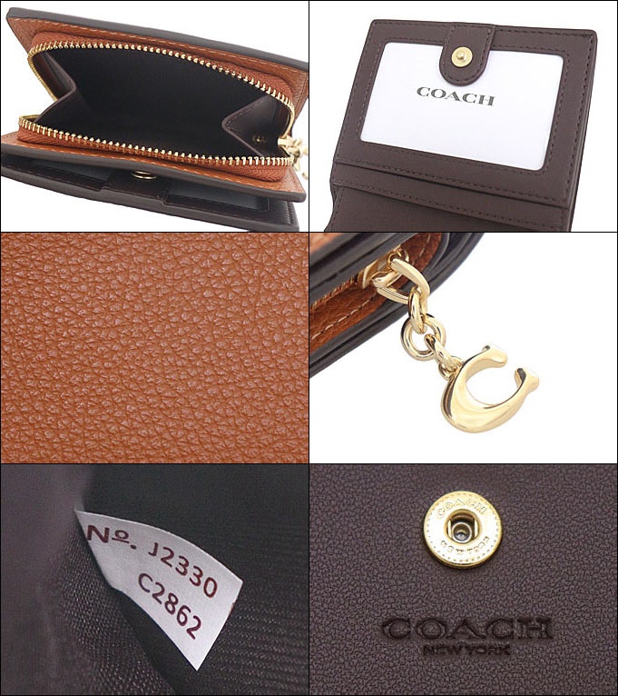 【新品未使用】COACH 二つ折り財布 トープ コーチ アウトレット 二つ折り財布 レディース シグネチャー