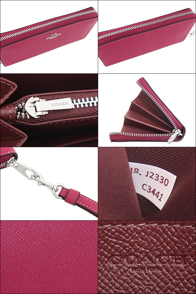 コーチ COACH 財布 長財布 FC3441 C3441 ブライトバイオレット クロス