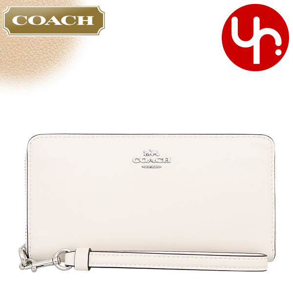 コーチ COACH 財布 長財布 FCR623 CR623 チョーク リファインド カーフ レザー ロング ジップ アラウンド ウォレット アウトレット レディース :co ko240322 4:インポートコレクションYR