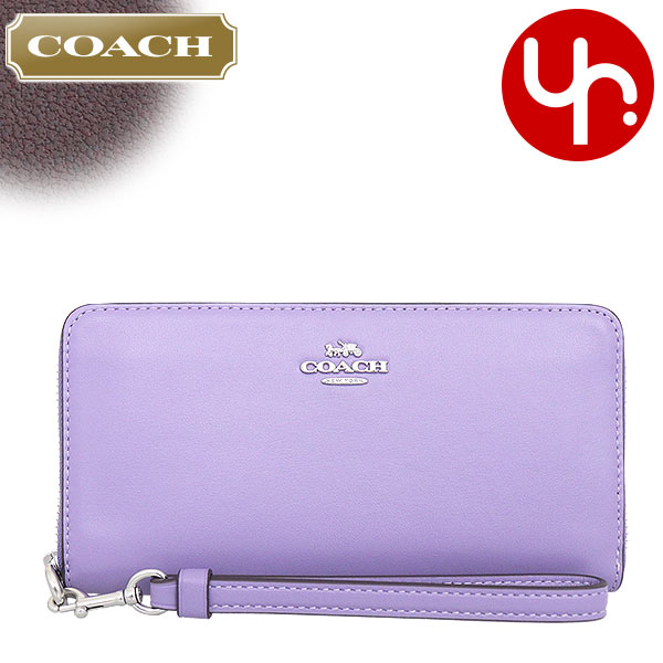 コーチ COACH 財布 長財布 FCR623 CR623 ライトバイオレット リファインド カーフ レザー ロング ジップ アラウンド ウォレット アウトレット レディース :co ko240322 5:インポートコレクションYR