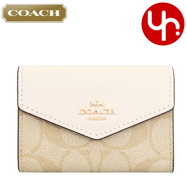 COACH コーチカードケース 名刺入れ ホワイト ベージュ COACH 名刺入れ