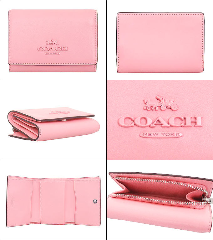 【48時間限定ポイント2％】コーチ COACH 財布 三つ折り財布 FCP260 CP260 フラワーピンク リファインド カーフ レザー マイクロ ウォレ アウトレット レディース｜import-collection-yr｜02