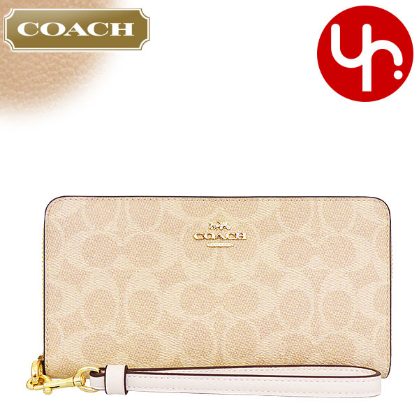 ☆新品未使用☆COACH 長財布 シグネチャー サンド トープ レディース COACH コーチ 財布 レディース 長財布 アウトレット