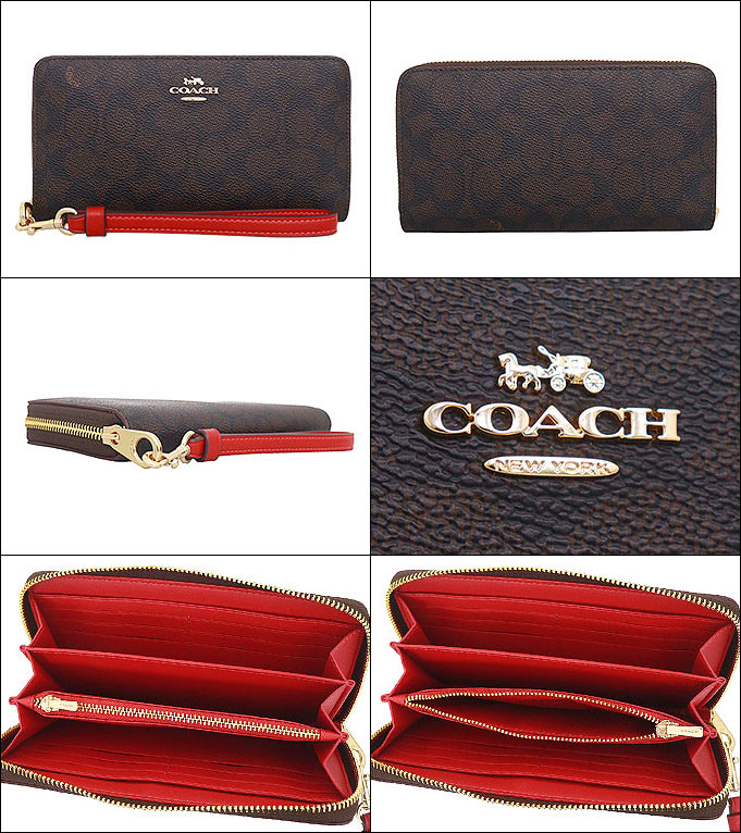 【新品未使用】COACH/コーチ長財布　CW778 ウォルナット/ボールドレッド Amazon.co.jp: [コーチ] COACH 財布(長財布) FCW778 CW778