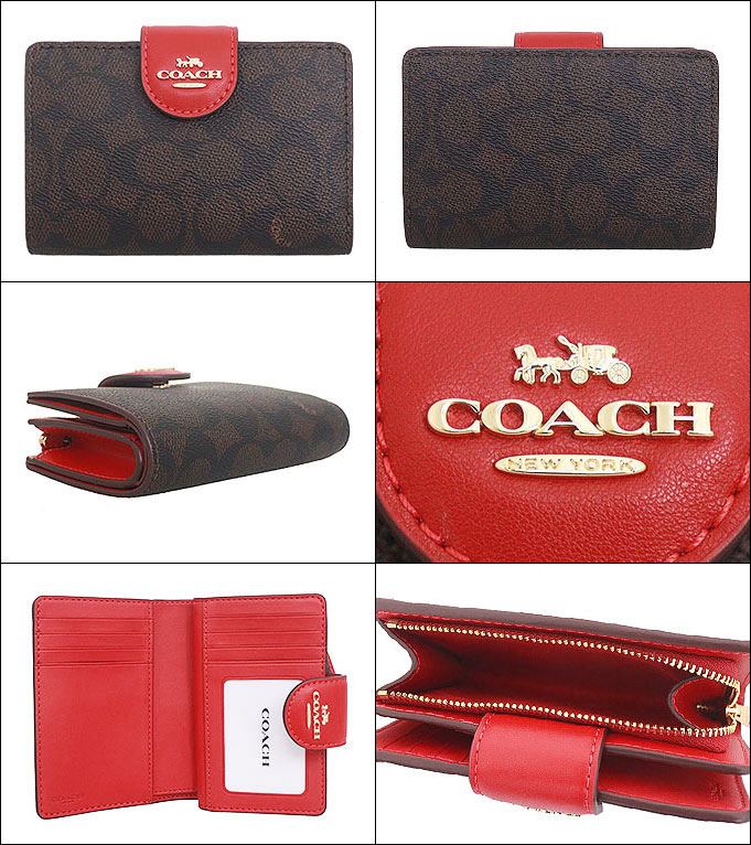 COACH コーチ 財布 二つ折り財布 FCW786 CW786 ウォルナット