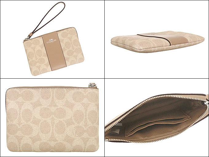 パネライ 希少 小物 コーチ COACH ポーチ サンド×トープ CW854 FCW854 バッグ・財布
