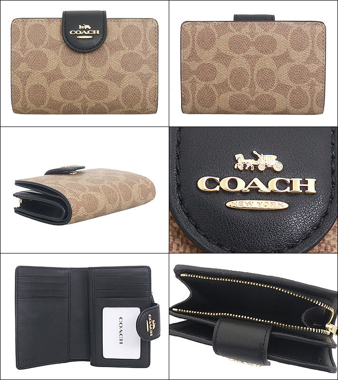 【25日までこの価格！】COACH 折り財布 & おまけ(キーホルダー)つき☆ COACH 特価セール コーチ 財布 レディース 二つ折り