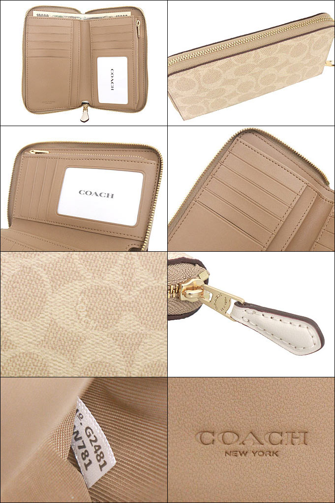 COACH コーチ 財布 二つ折り財布 FCW781 CW781 サンド×チョーク
