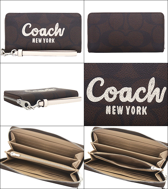 【新品未使用】COACH/コーチ　メンズ/レディース長財布CZ330 COACH コーチ 財布 長財布 FCZ330 CZ330 ウォルナット×チョーク