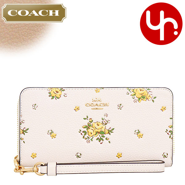 COACH コーチ 新作セール C6001 花柄 二つ折り財布 ブティック