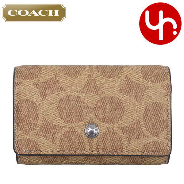 COACH コーチ 小物 キーケース FCAR00 CAR00 シグネチャー コーテッド  
