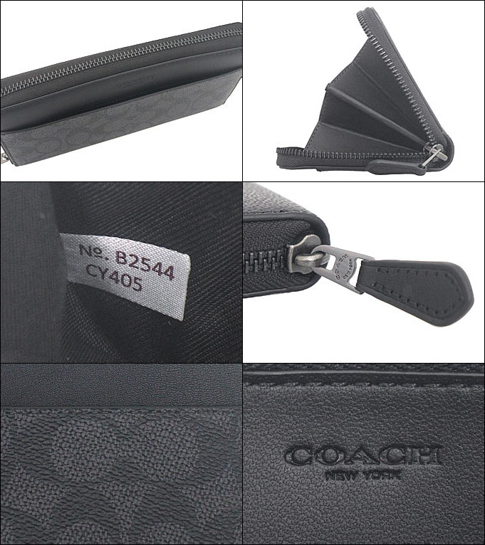 【国内発】コーチ CY405 長財布 COACH コーチ 財布 長財布 FCY405 CY405 チャコール×ブラック