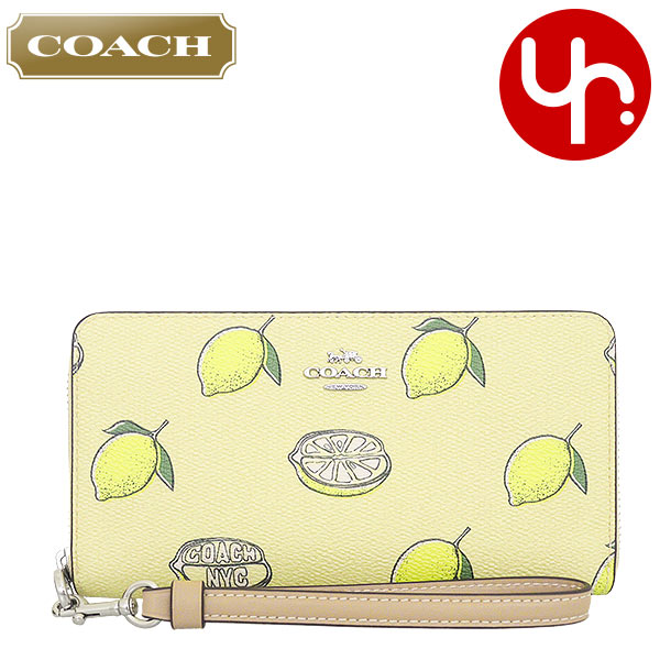 COACH ロゴプリント 長財布 グレー/イエロー 新品未使用】 COACH 長財布 イエロー ロゴ - メルカリ