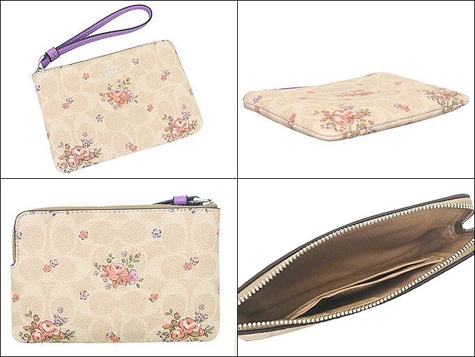 TYA-TQM値下げ☆COACH花柄クラッチバッグ 新品 COACH コーチ ティーローズ 財布 クラッチバッグ 花柄 長