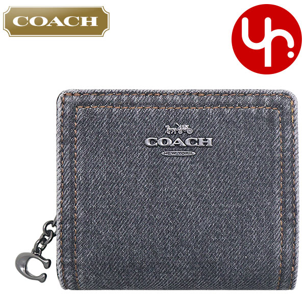 COACH コーチ 財布 二つ折り財布 FCAP07 CAP07 デニム C