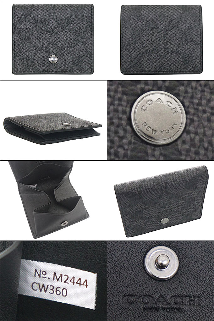 専用☆【新品未使用】COACH コーチ 財布 コインケース ブラック 黒 チャッ コーチ COACH 財布 レディース キーケース キーリング コイン
