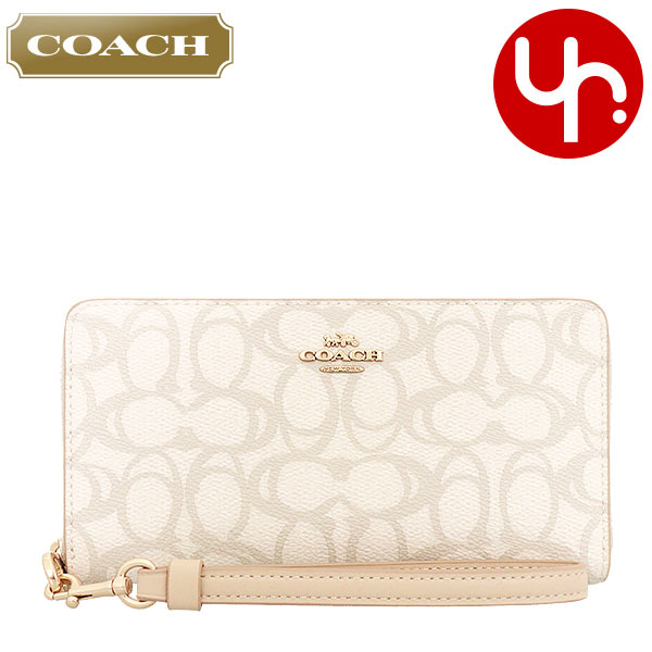 COACH コーチ 財布 長財布 FCBO02 CBO02 アイボリー スケッチ