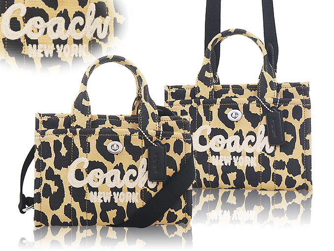 コーチ COACH バッグ ショルダーバッグ CZ099 CZ099 ブラックマルチ キャンバス レオパード プリント カーゴ トート 20 レディース | COACH | 03