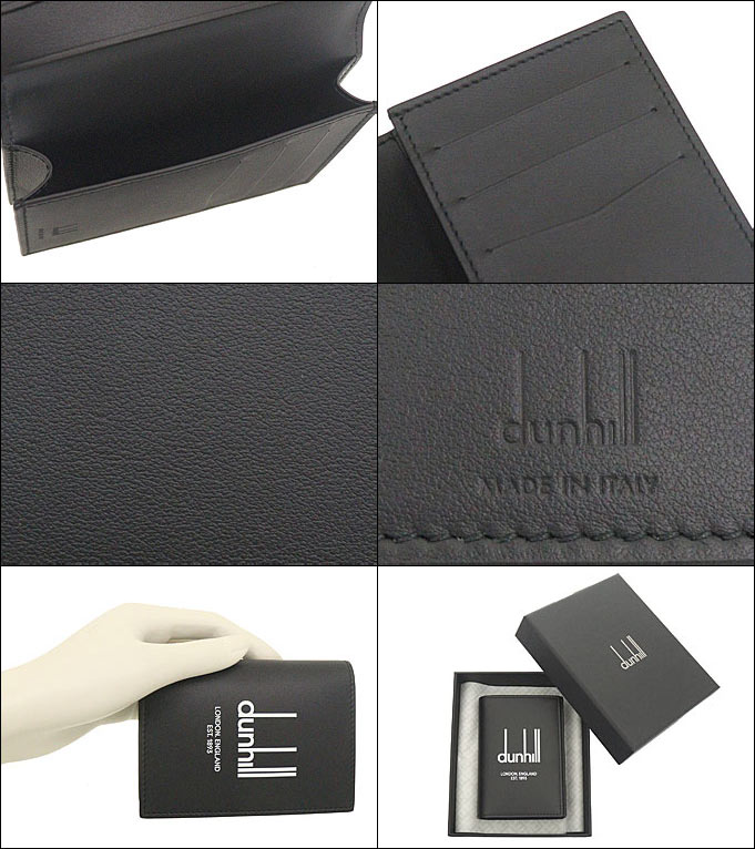 ダンヒル Dunhill 小物 カードケース DU22R2470DP ブラック レガシー レザー ロゴ ビジネス カードケース メンズ｜import-collection-yr｜03