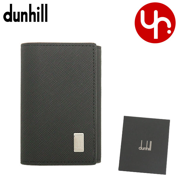 ダンヒル Dunhill 小物 キーケース DU22R2P14PS ブラック プレーン PVC メタル ロゴ プレート 6連 キーケース メンズ｜import-collection-yr