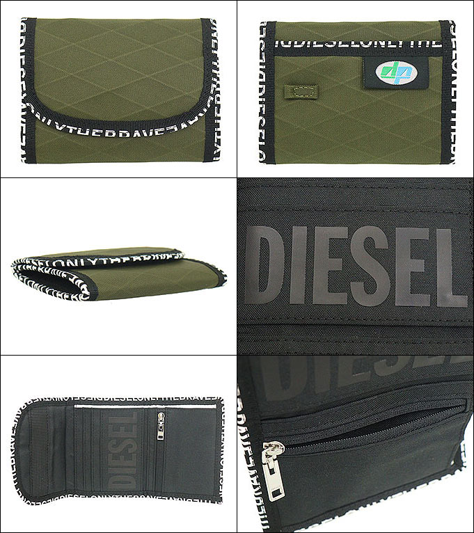 ディーゼル DIESEL 財布 二つ折り財布 X08104 P4217 グリーン YOSHINO