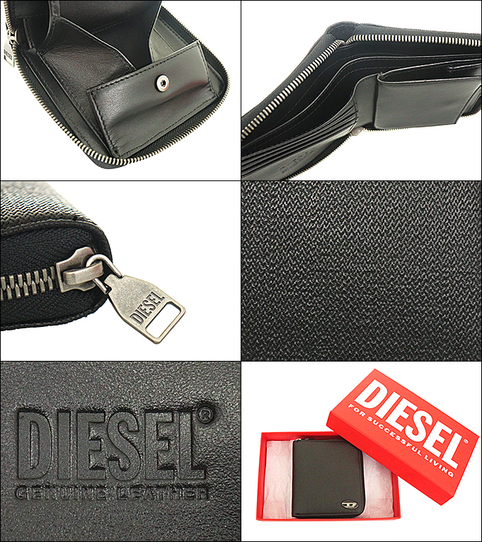 ディーゼル DIESEL 財布 二つ折り財布 X09363 P1101 ブラック