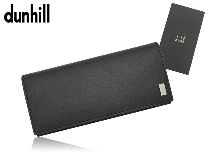 ダンヒル Dunhill 財布 長財布 DU19F2F10AT ブラック サイドカー レザー メタル ロゴ プレート フラップ コート ウォレット メンズ｜import-collection-yr｜04