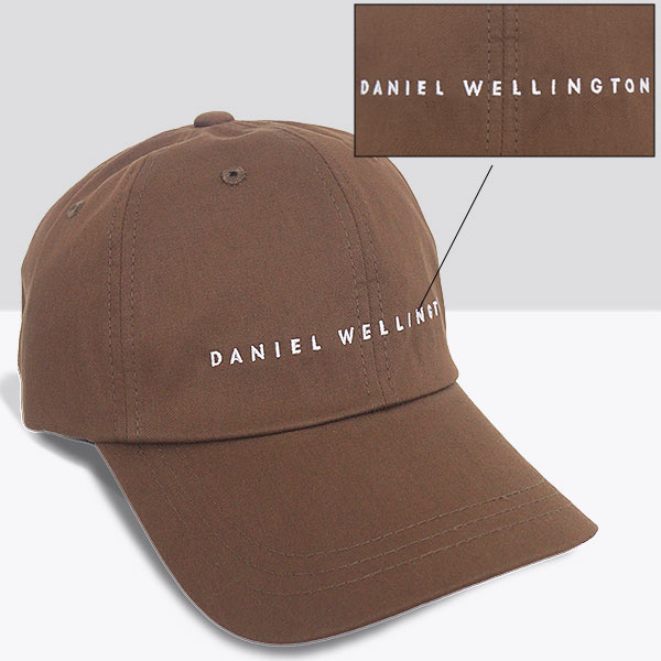 ダニエルウェリントン Daniel Wellington アパレル 帽子 DW02300002 ブラウン ロゴ刺繍 コットン ベースボールキャップ レディース メンズ | Daniel Wellington | 01