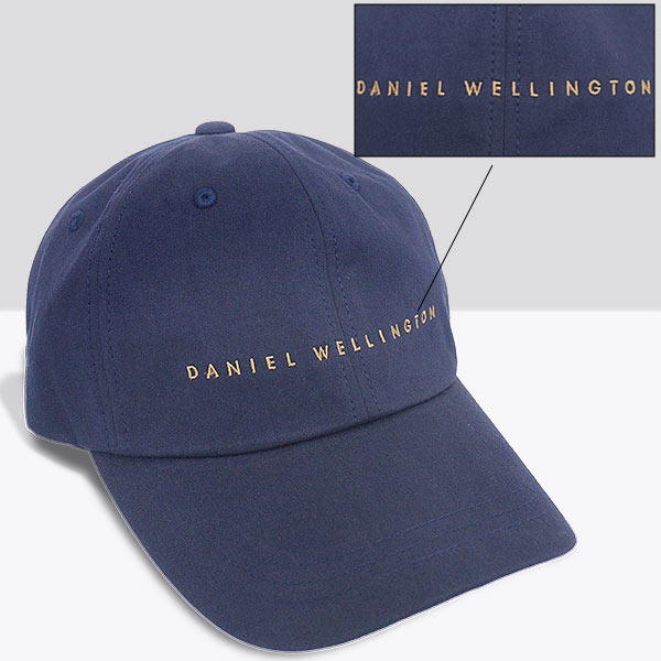 【24時間限定ポイント5％】ダニエルウェリントン Daniel Wellington アパレル 帽子 DW02300002 ネイビー ロゴ刺繍 コットン ベースボールキャップ レ | Daniel Wellington | 01