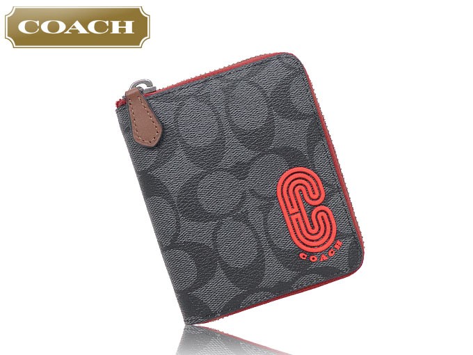 モッチーモッチ 【美品】コーチ COACH 二つ折り財布 COACH コーチ 財布 二つ折り財布 F00237 237 スポーツレッド