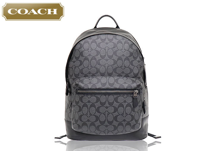 コーチ COACH バッグ リュック F02736 2736 チャコール×ブラック