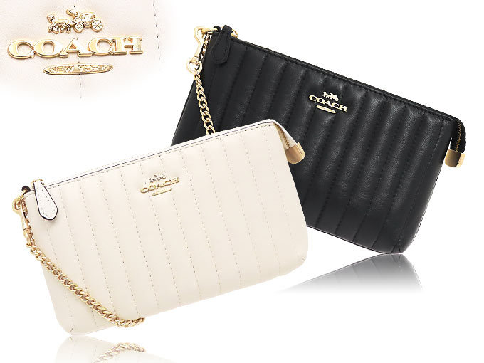 コーチ COACH ポーチ レディース アウトレット 2956 COACH コーチ バッグ ポーチ F02956 2956 ブラック リニア
