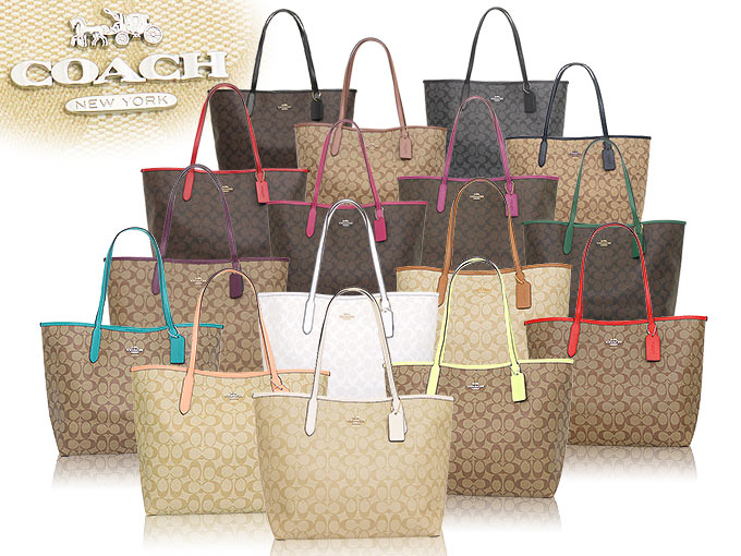 コーチ COACH バッグ トートバッグ F05696 5696 ブラウン×1941レッド