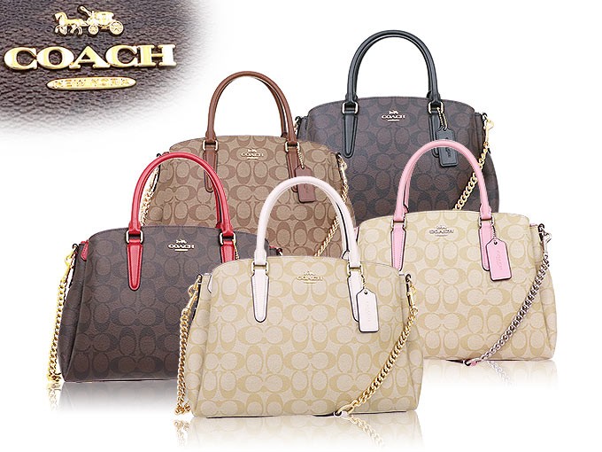 コーチ COACH バッグ トートバッグ F29683 ブラウン×トゥルーレッド