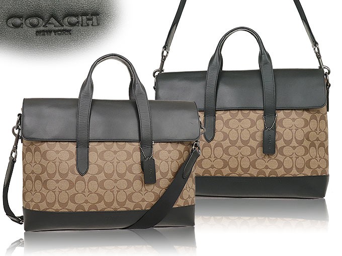 コーチ COACH バッグ ビジネスバッグ F76835 タン×ブラック ハミルトン