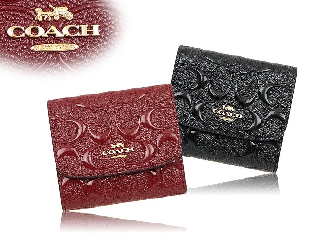 コーチ COACH 財布 三つ折り財布 F88907 チェリー ラグジュアリー