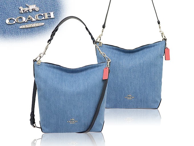 コーチ COACH バッグ ショルダーバッグ F91452 デニムマルチ ミックス