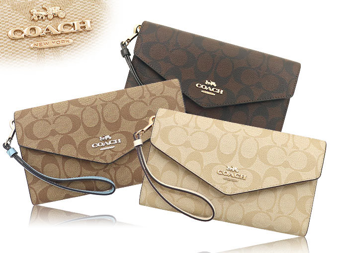 COACH コーチ 財布 長財布 FC1962 C1962 ブラウン×ブラック