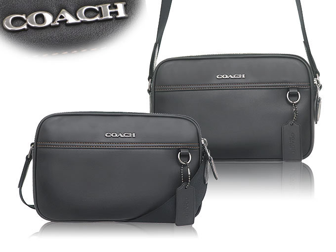 コーチ COACH バッグ ショルダーバッグ FC4148 C4148 ブラック グラハム スムース カーフ レザー クロスボディー アウトレット メンズ レディース｜import-collection-yr｜04