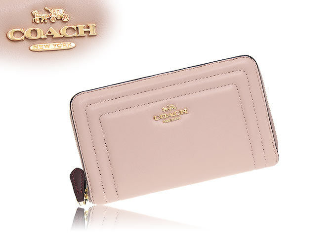 COACH コーチ 折り財布 ピンク ボーダー - 通販 - guianegro.com.br