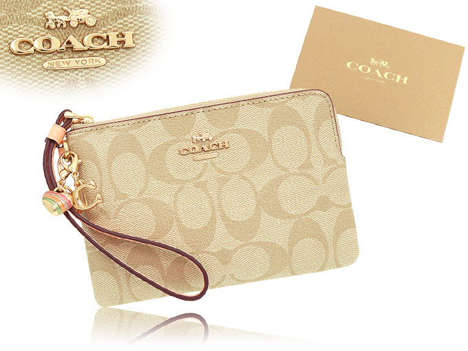 コーチ COACH 小物 ポーチ FC8726 C8726 ライトカーキ×フェイ