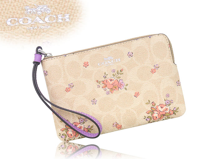 TYA-TQM値下げ☆COACH花柄クラッチバッグ coachコーチ クラッチバッグ（レディースバッグ）（柄：花柄