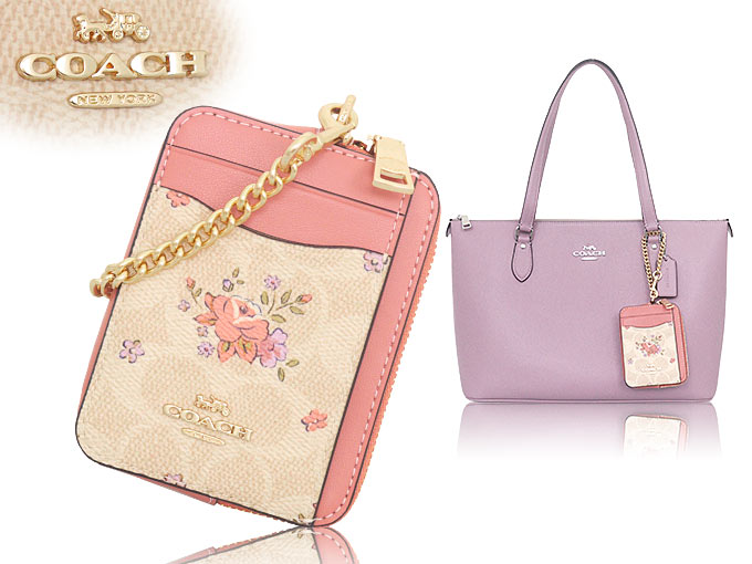 【美品】Coach 花柄 ハンドバッグ ピンク 2714imr68.jpg