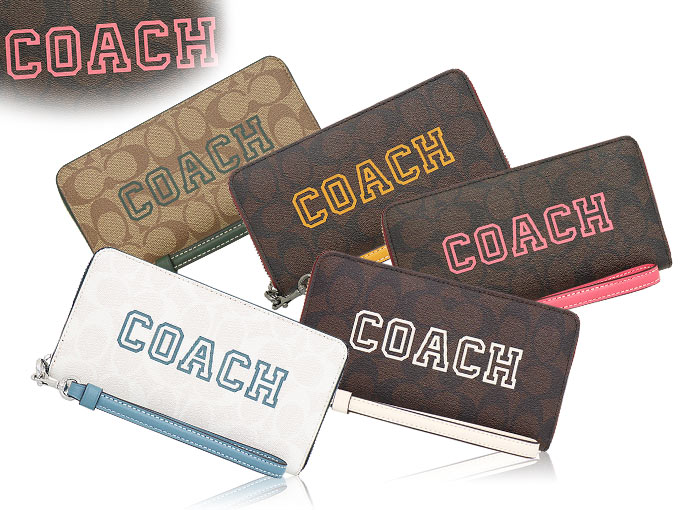 コーチ COACH 財布 長財布 FCB856 CB856 チョーク×インディゴ ヴァー