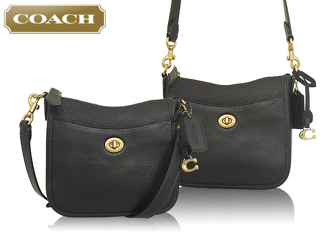 コーチ COACH バッグ ショルダーバッグ CC390 ブラック ペブルド